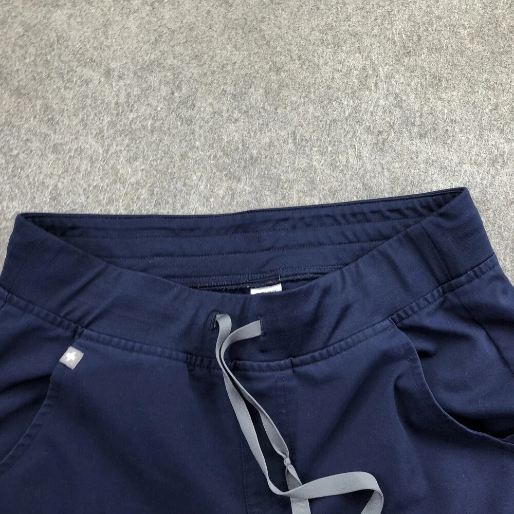 FIGS Scrub Pants Womens Small Blue Technical Collection Jogger Cargo Pockets